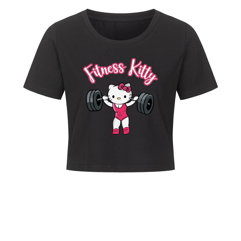 Fitness Kitty Cropped Tee