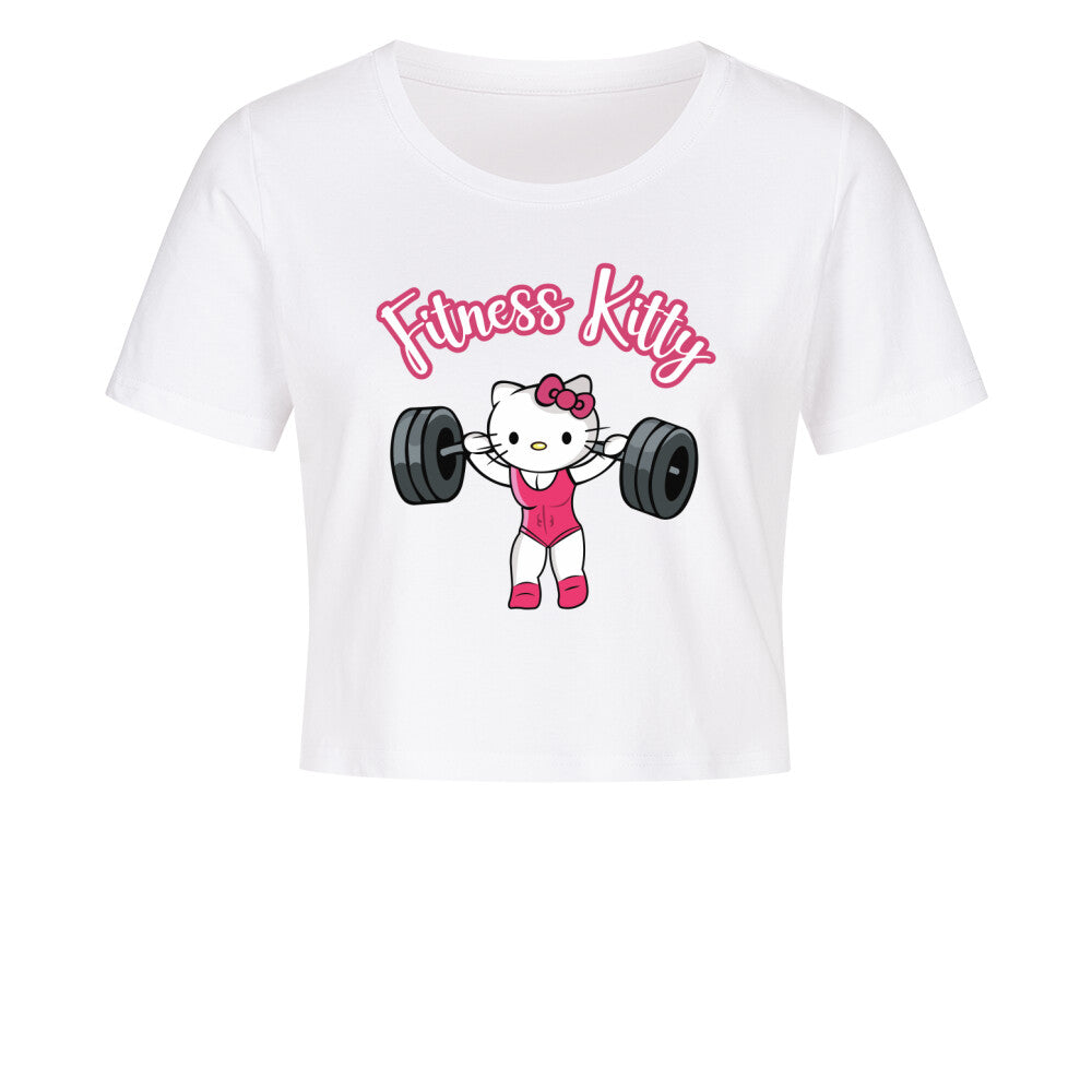 Fitness Kitty Cropped Tee