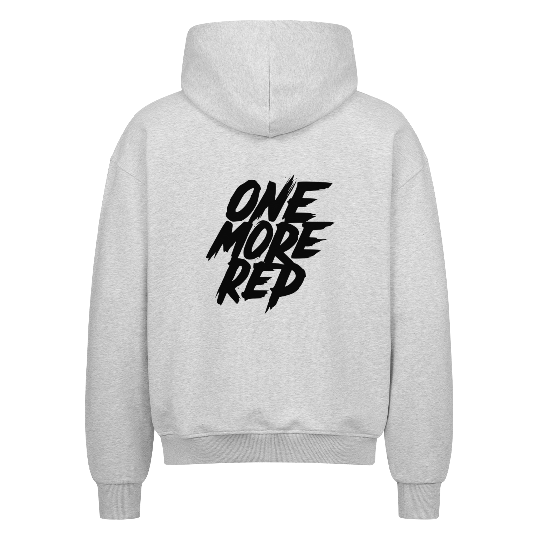 One More Rep Oversize Zipper Hoodie