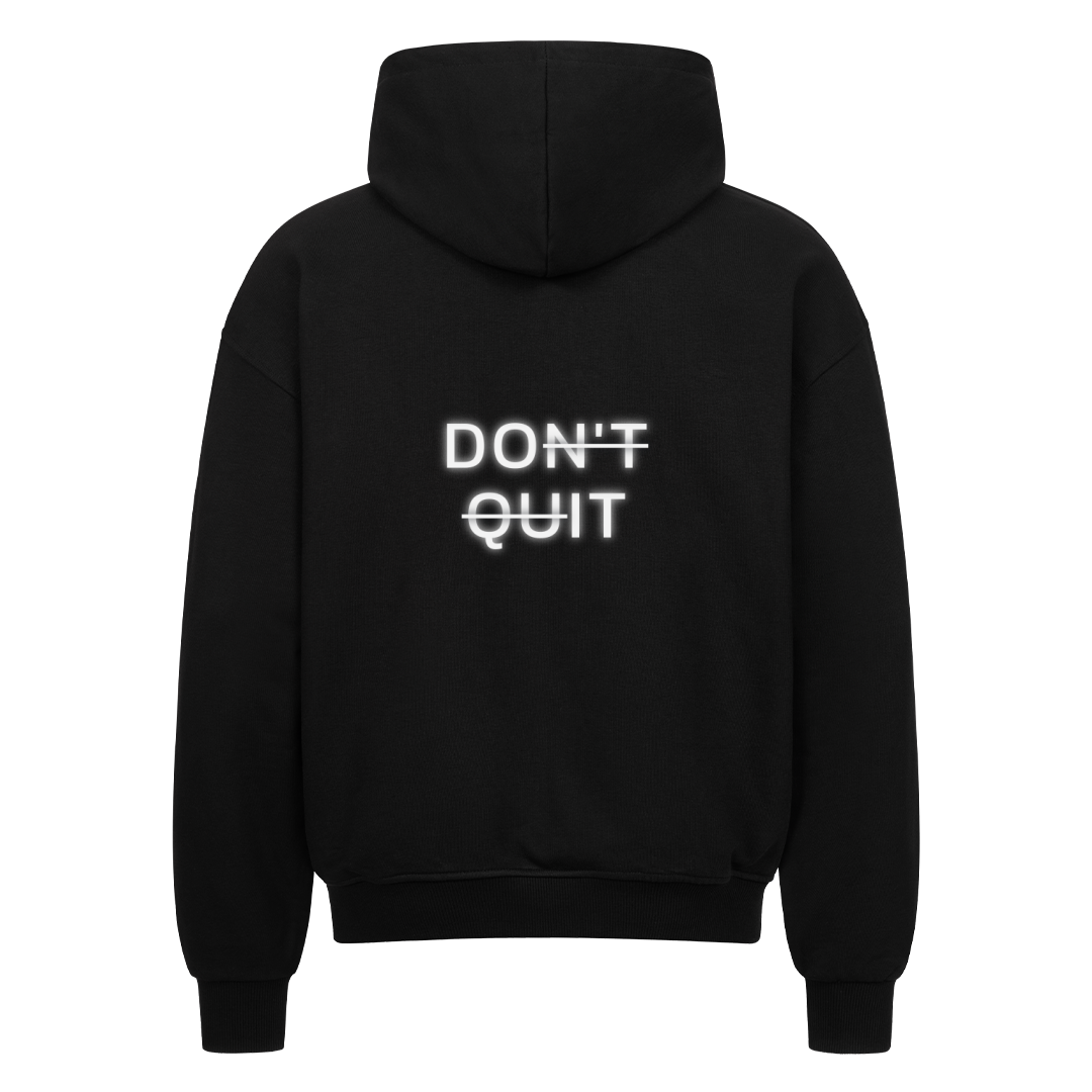 Don't Quit Oversize Zipper Hoodie