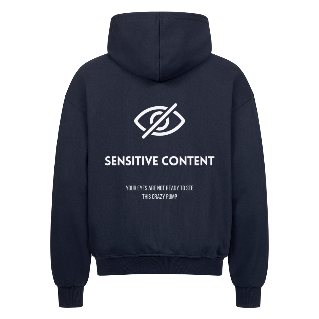 Sensitive Content Oversize Zipper Hoodie