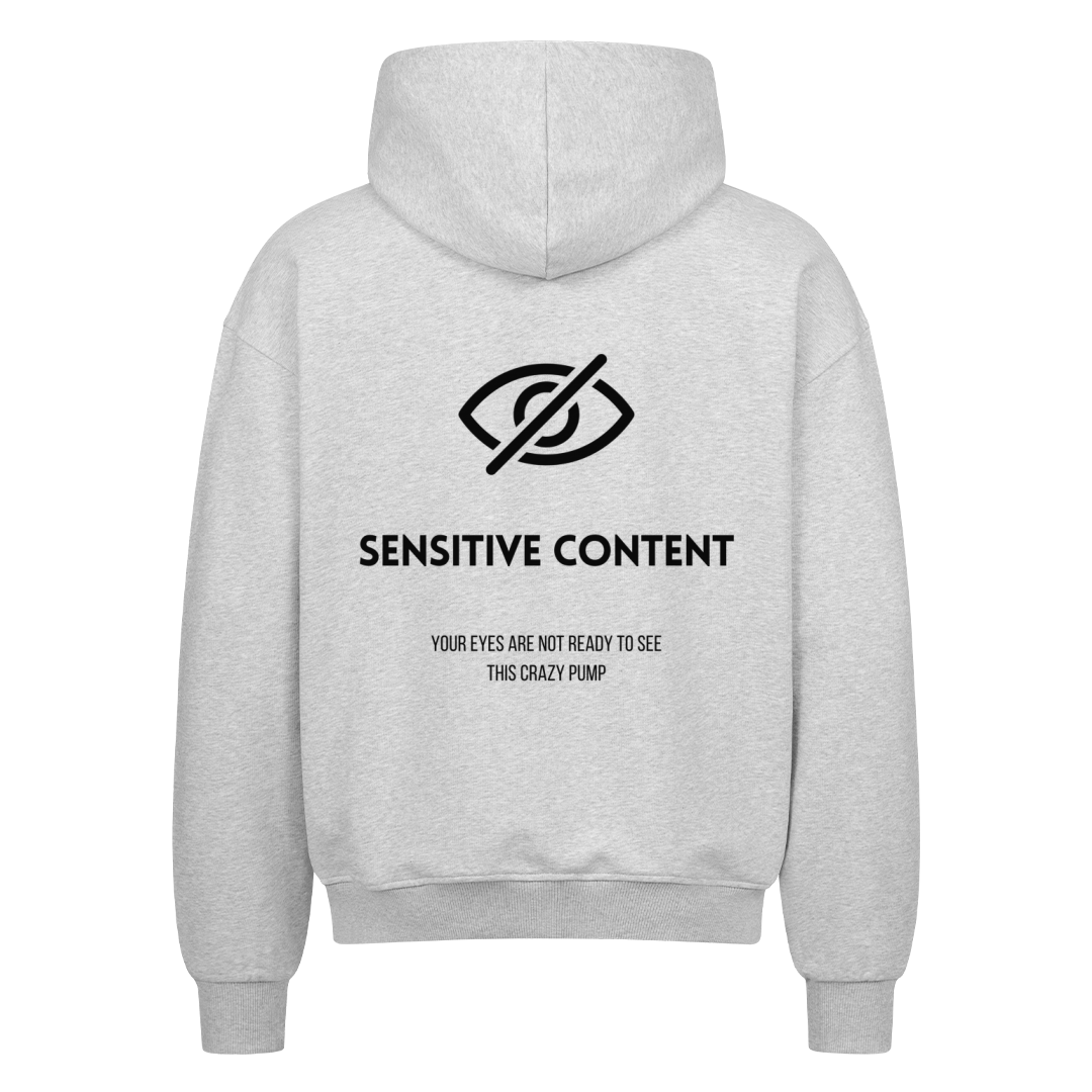 Sensitive Content Oversize Zipper Hoodie