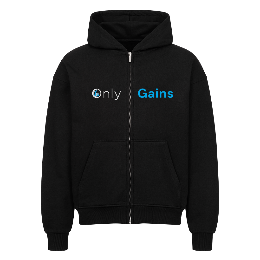 Only Gains Oversize Zipper Hoodie