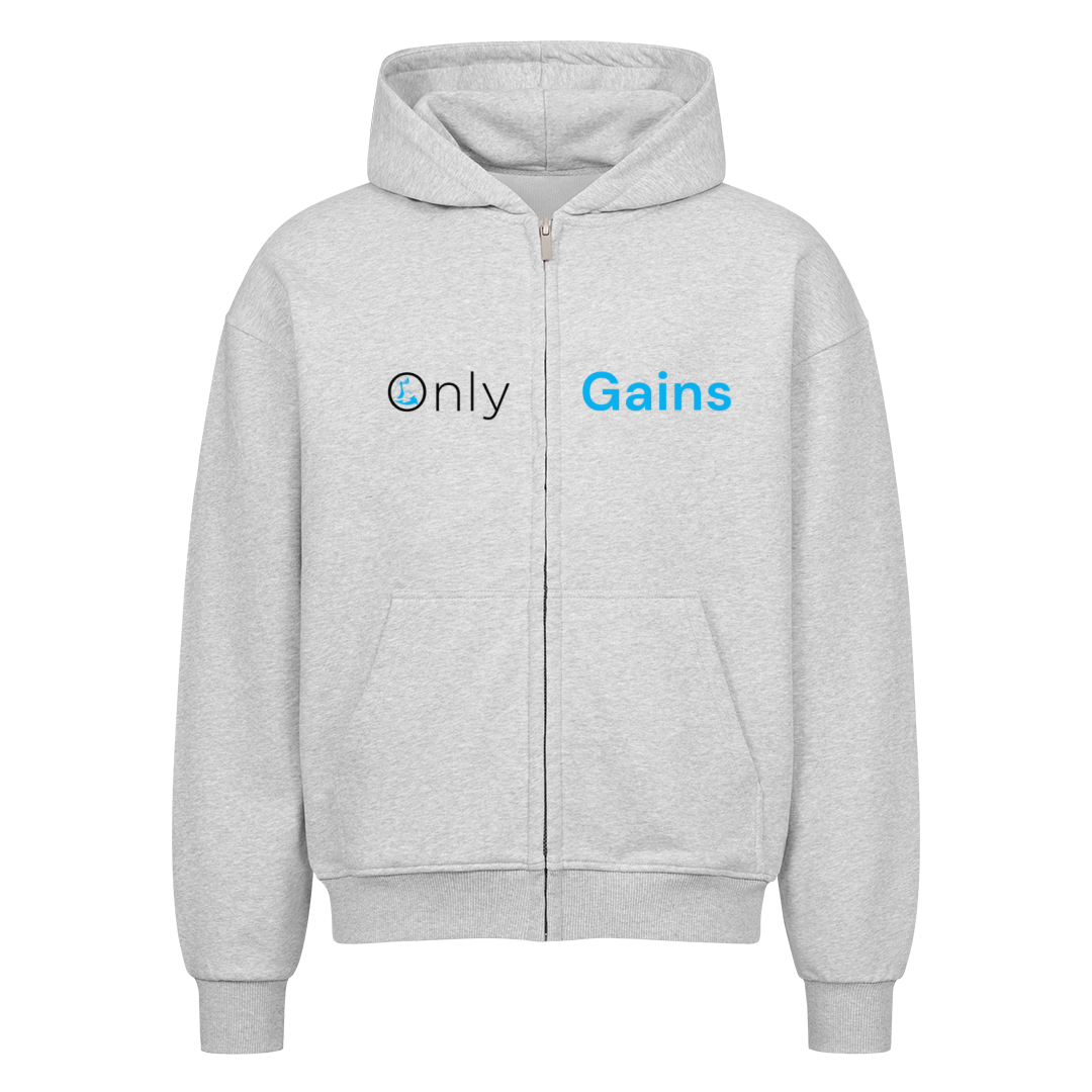 Only Gains Oversize Zipper Hoodie