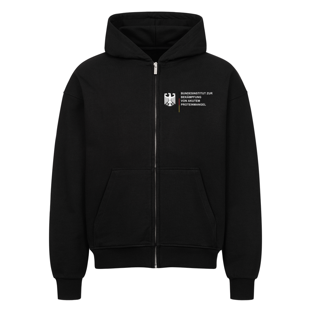 Proteinmangel Oversize Zipper Hoodie