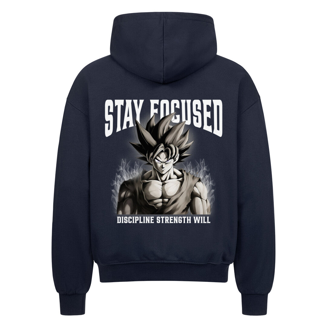 Stay Focused Oversize Zipper Hoodie