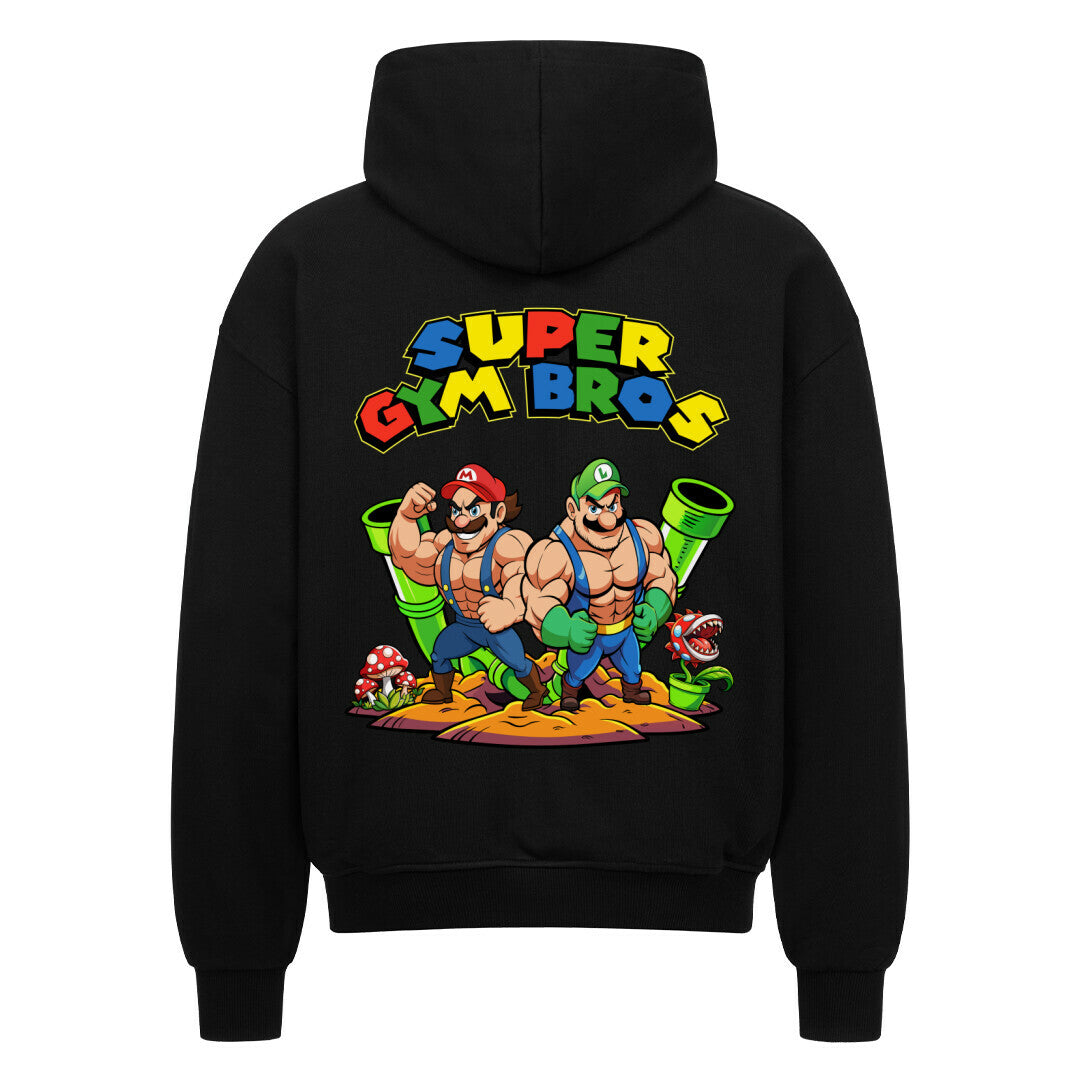 Super Gym Bros Oversize Zipper Hoodie