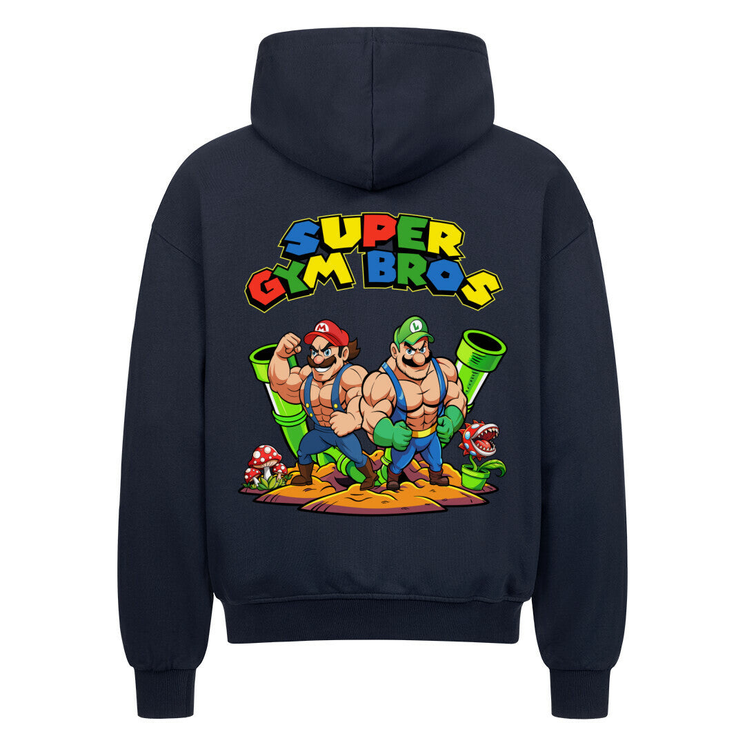 Super Gym Bros Oversize Zipper Hoodie