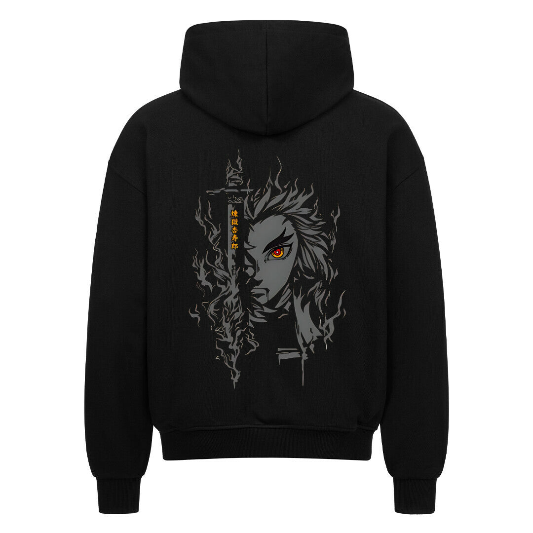 Rengoku Kyojuro Oversize Zipper Hoodie