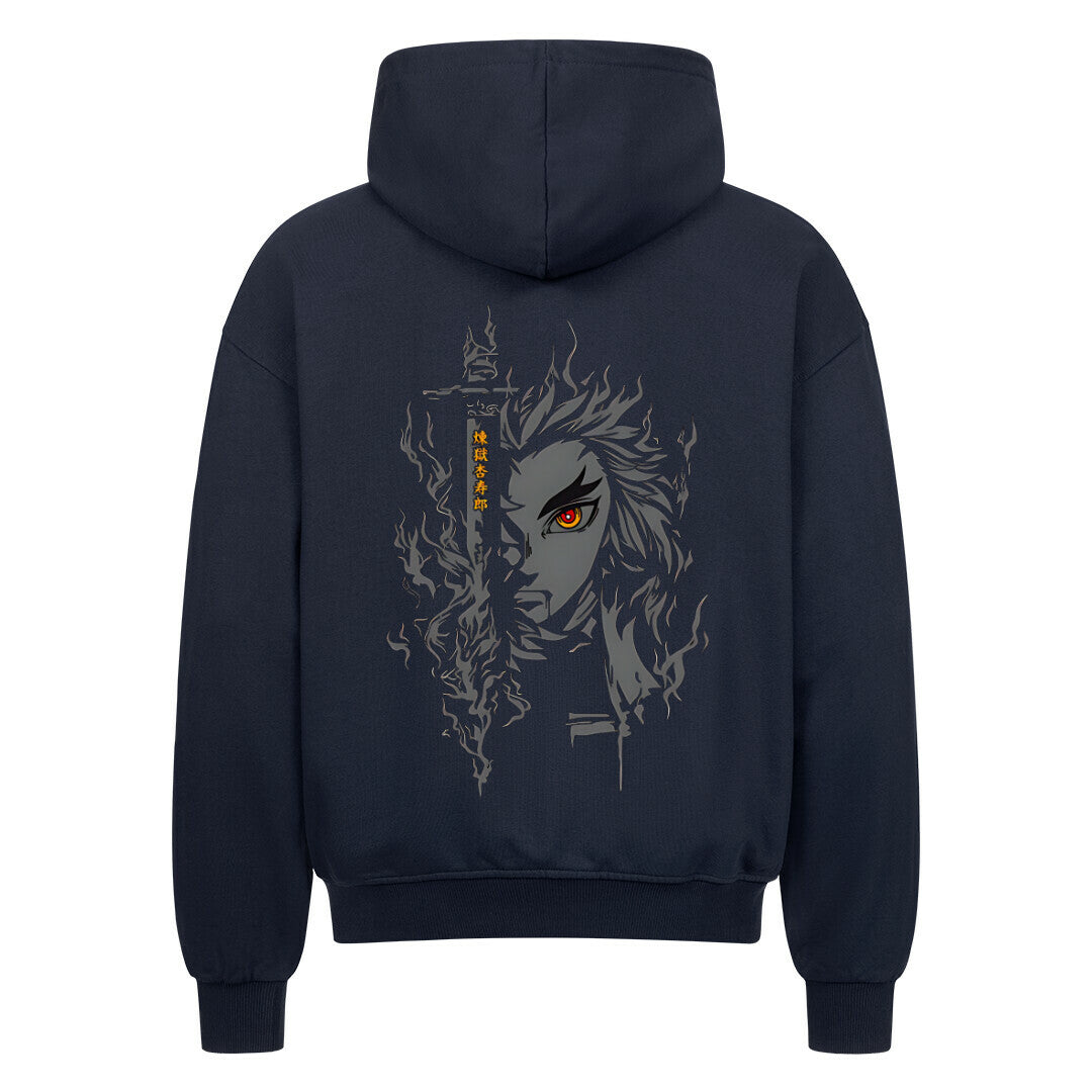 Rengoku Kyojuro Oversize Zipper Hoodie