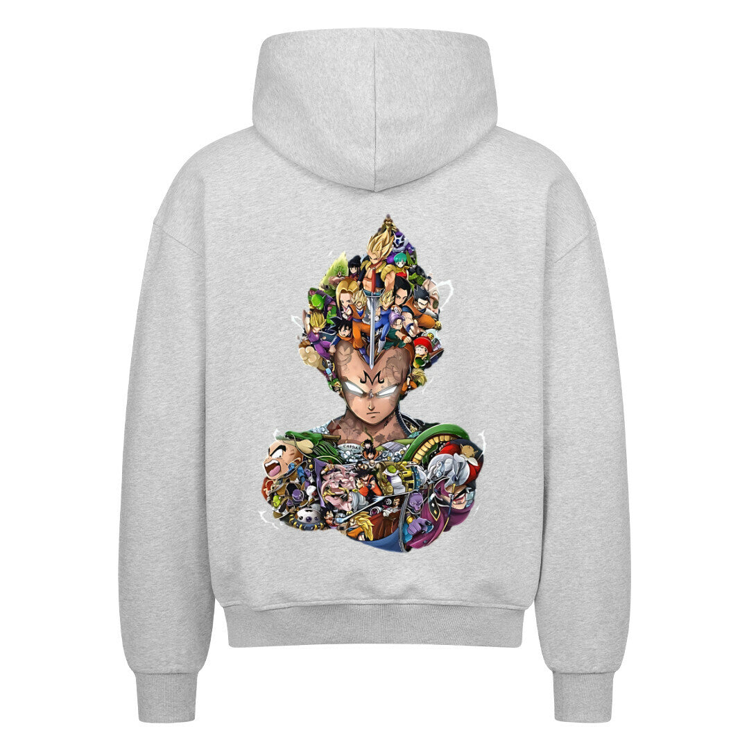 Majin Vegeta Oversize Zipper Hoodie