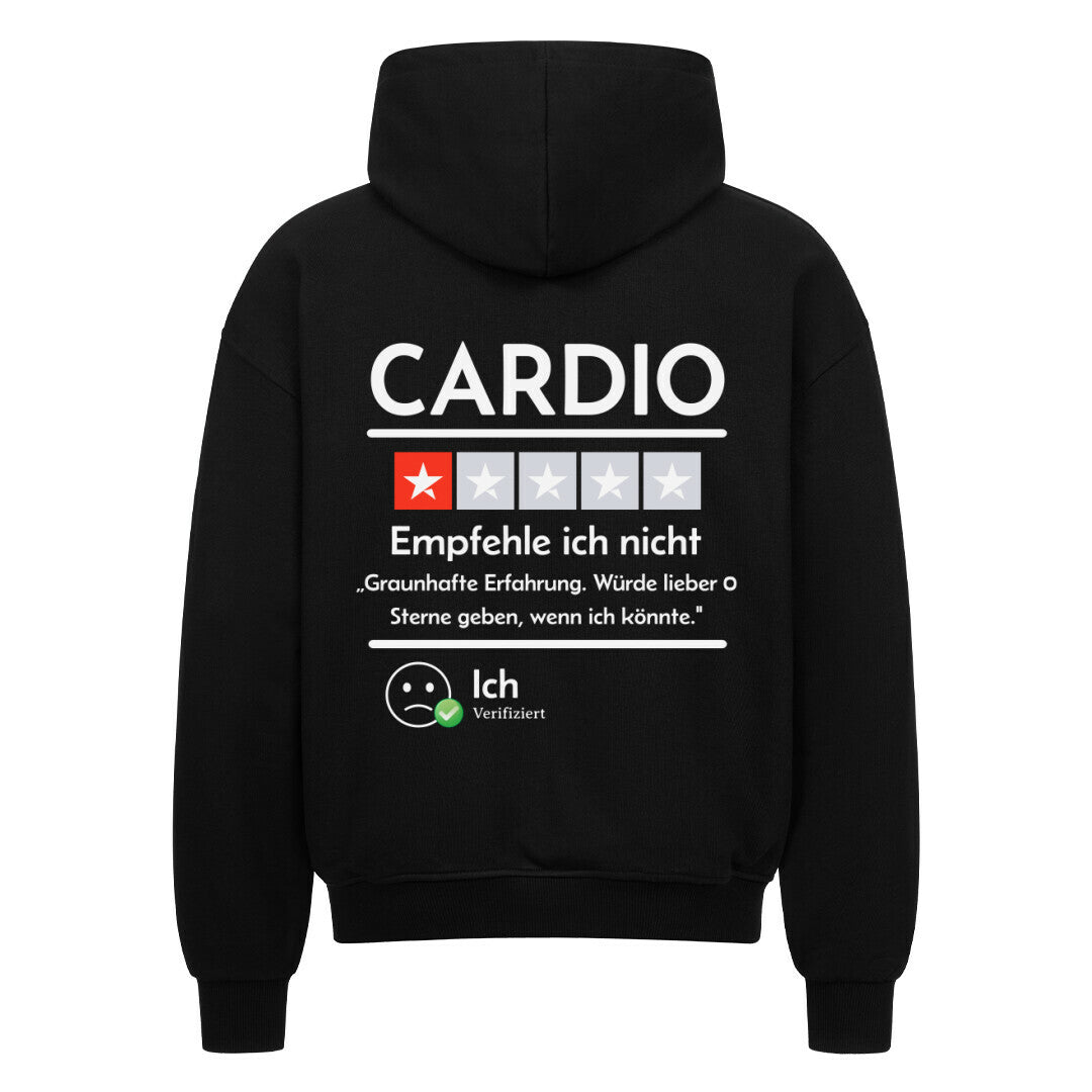 Cardio Review Oversize Zipper Hoodie