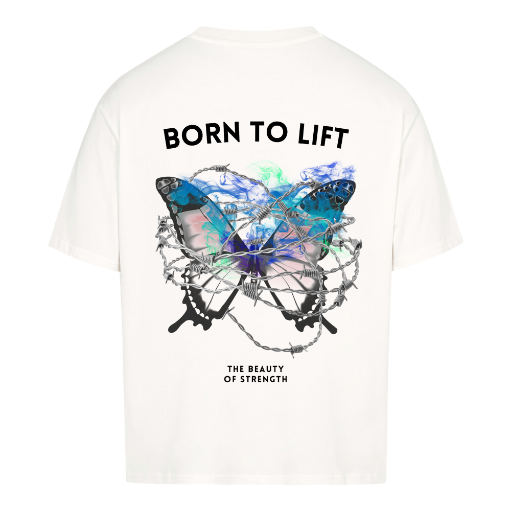 Born To Lift Oversize Shirt Weiß