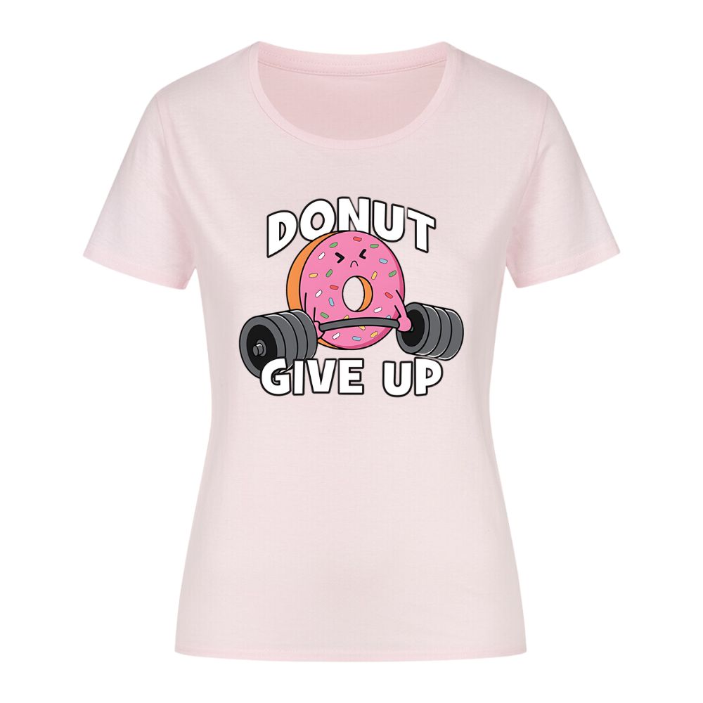 Donut Give Up Shirt Damen