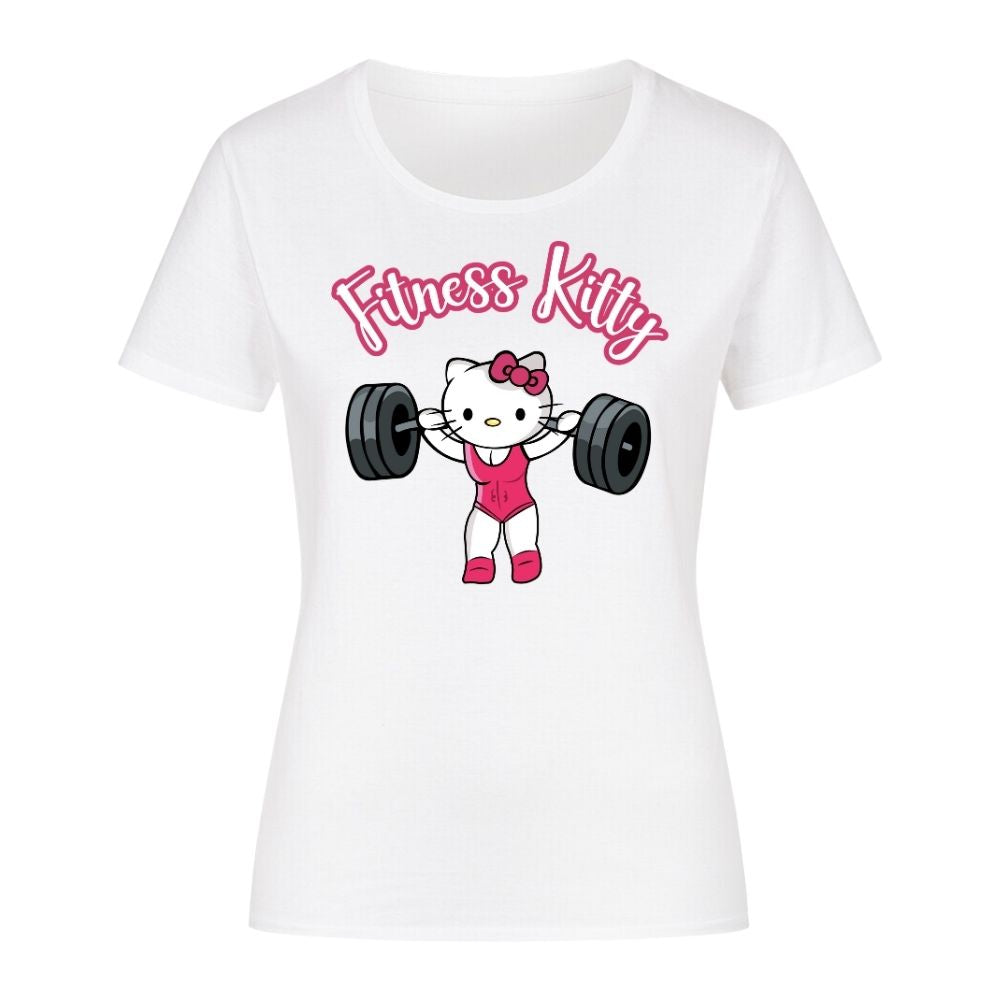 Fitness Kitty Shirt-Damen