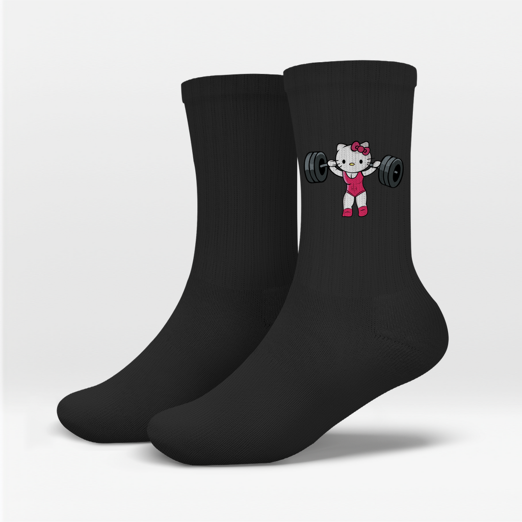 Fitness Kitty Crew Socken