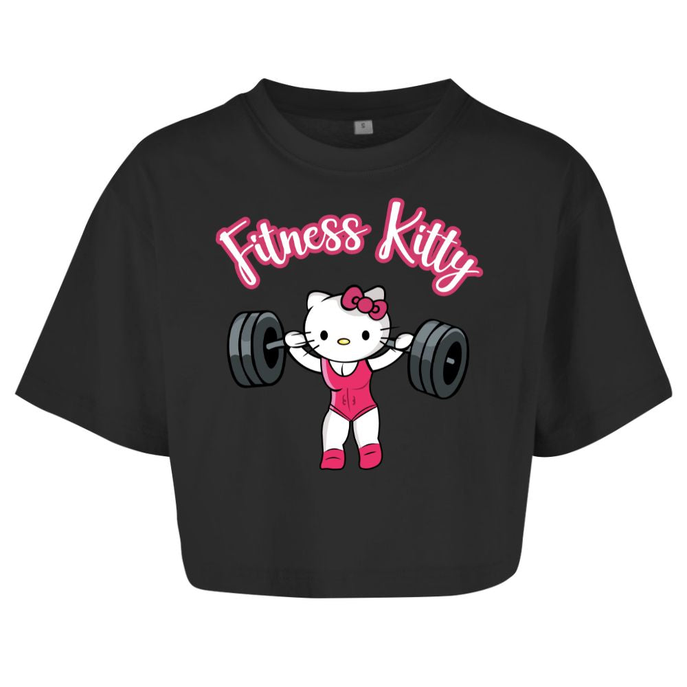 Fitness Kitty Oversize Crop Top