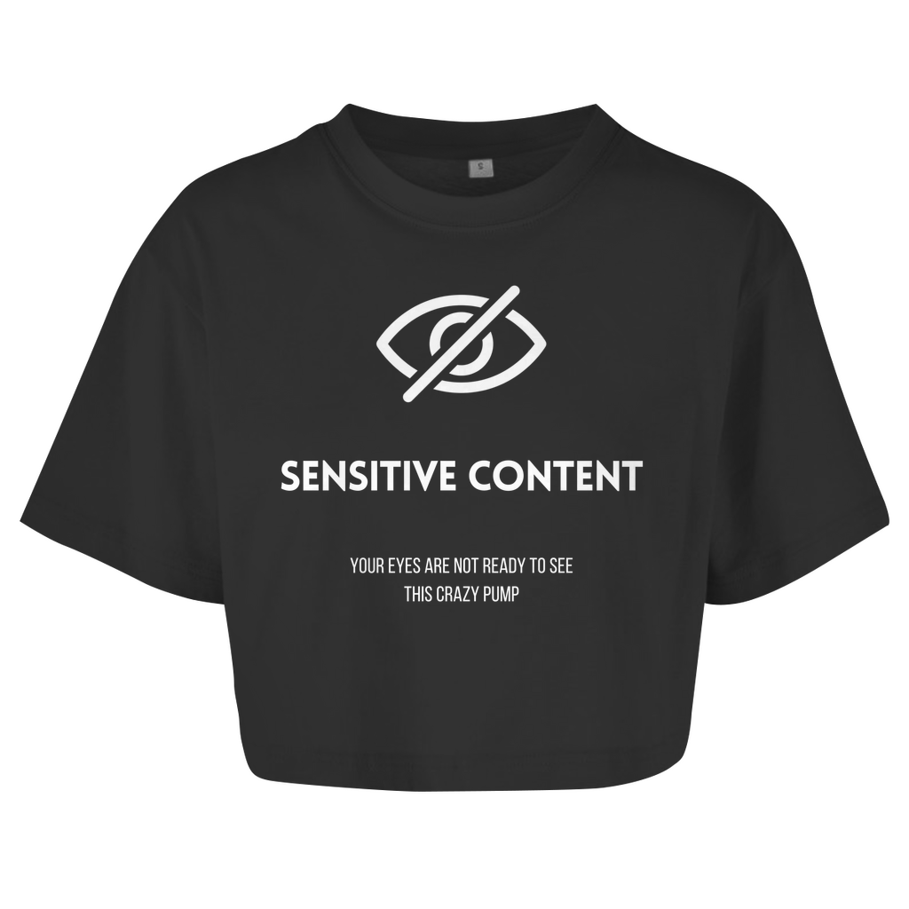 Sensitive Content Oversize Crop Top