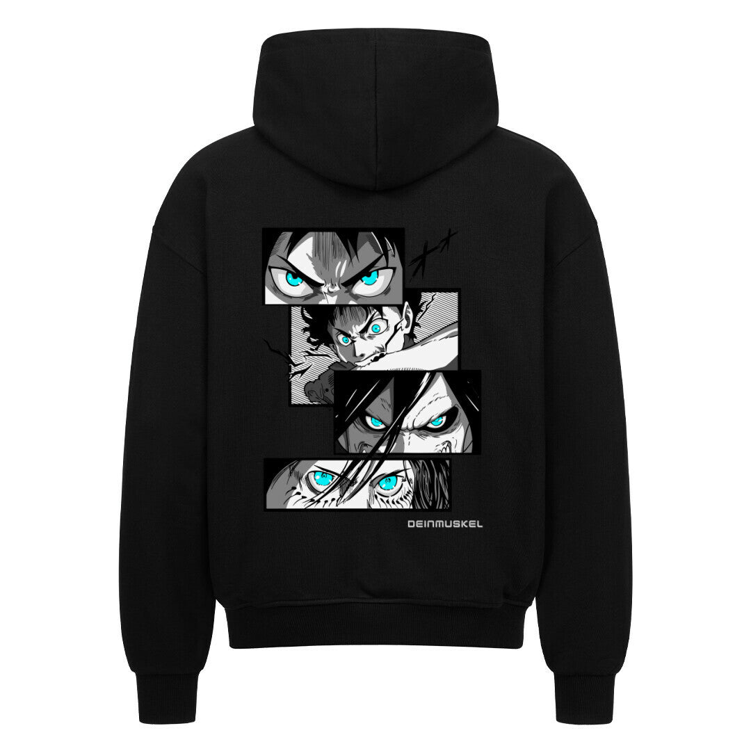 Tatakae Oversize Zipper Hoodie