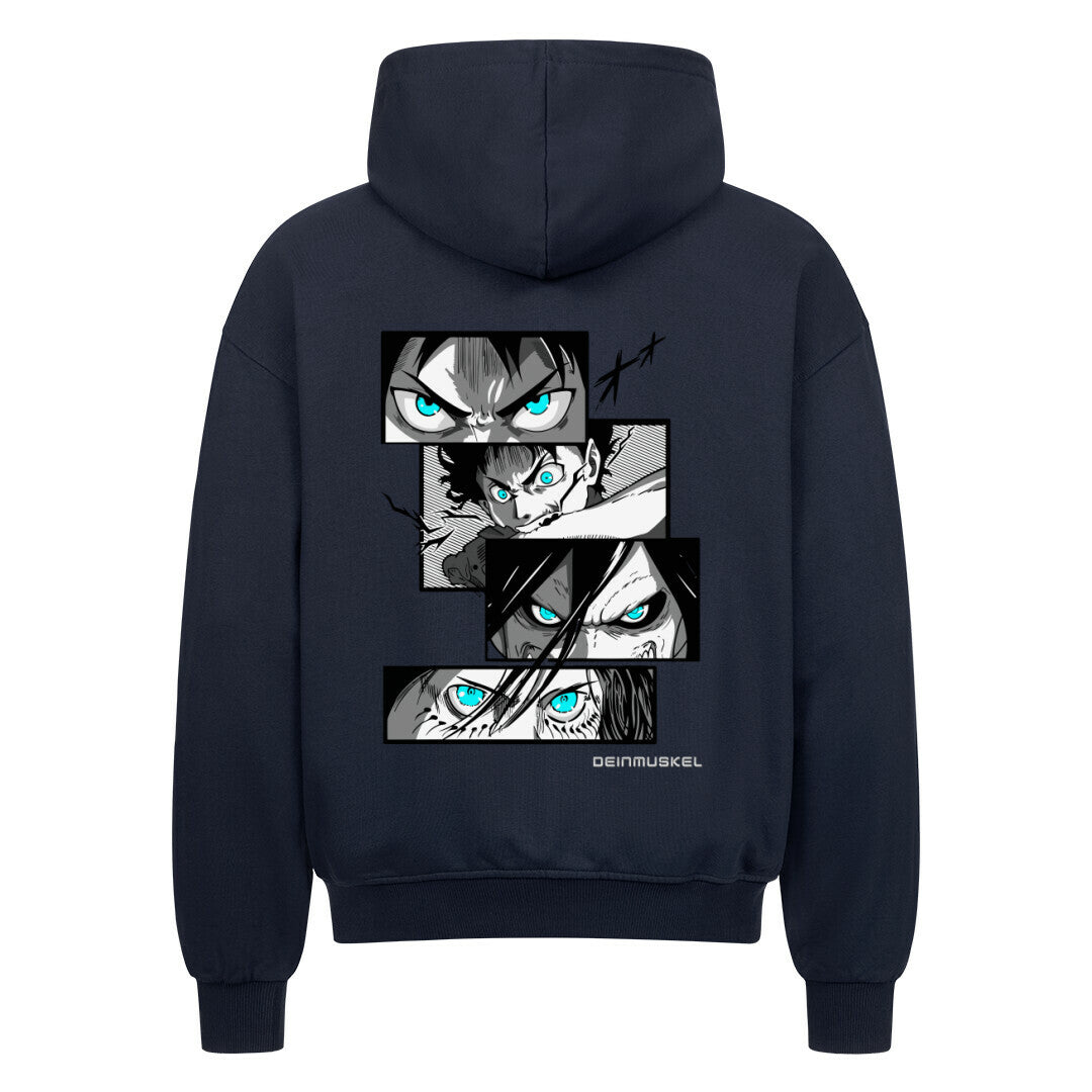 Tatakae Oversize Zipper Hoodie