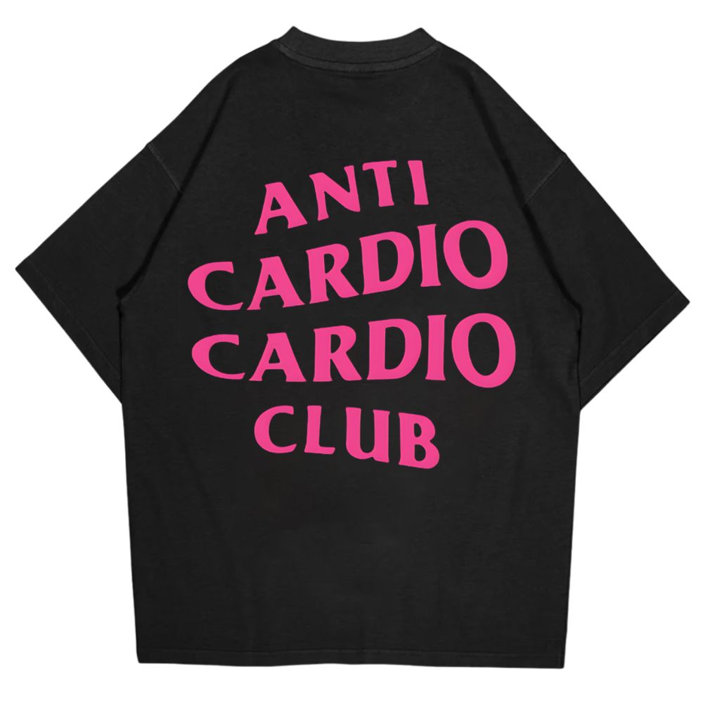 ANTI CARDIO CLUB OVERSIZE SHIRT (BACKPRINT)