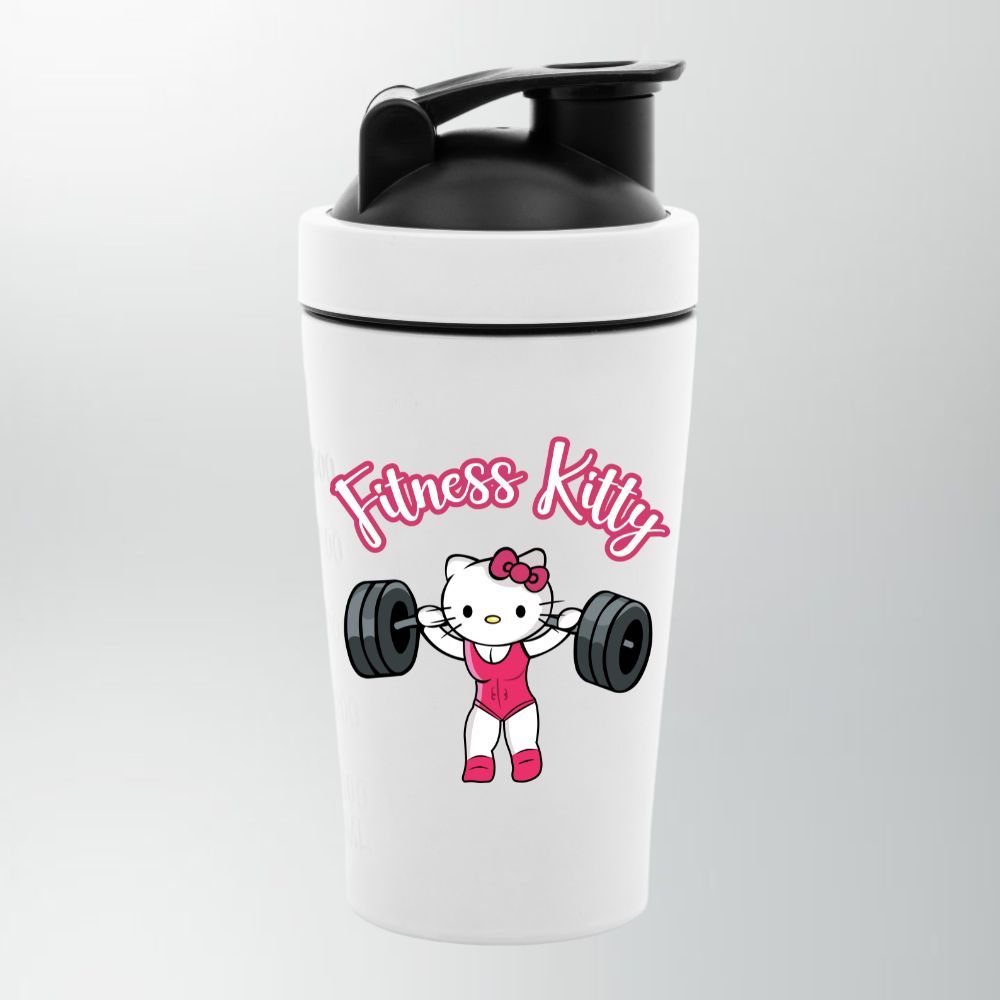 Fitness Kitty Edelstahl Shaker