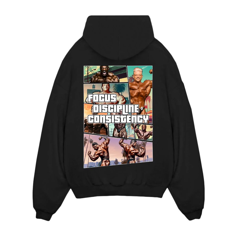 Focus Discipline Consistency Oversize Hoodie