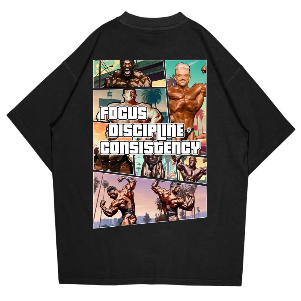 Focus Discipline Consistency Oversize Shirt