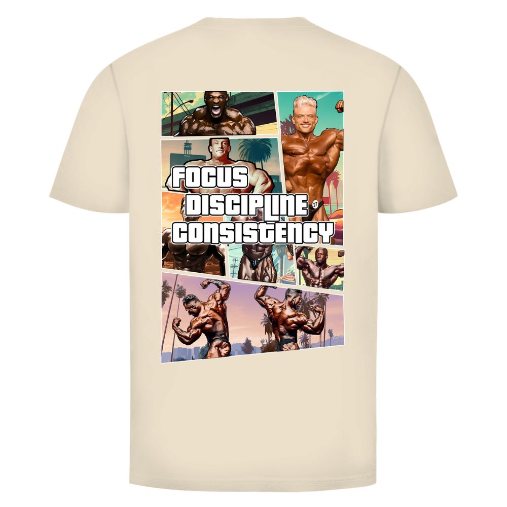 FOCUS DISCIPLINE CONSISTENCY HERREN SHIRT (BACKPRINT)