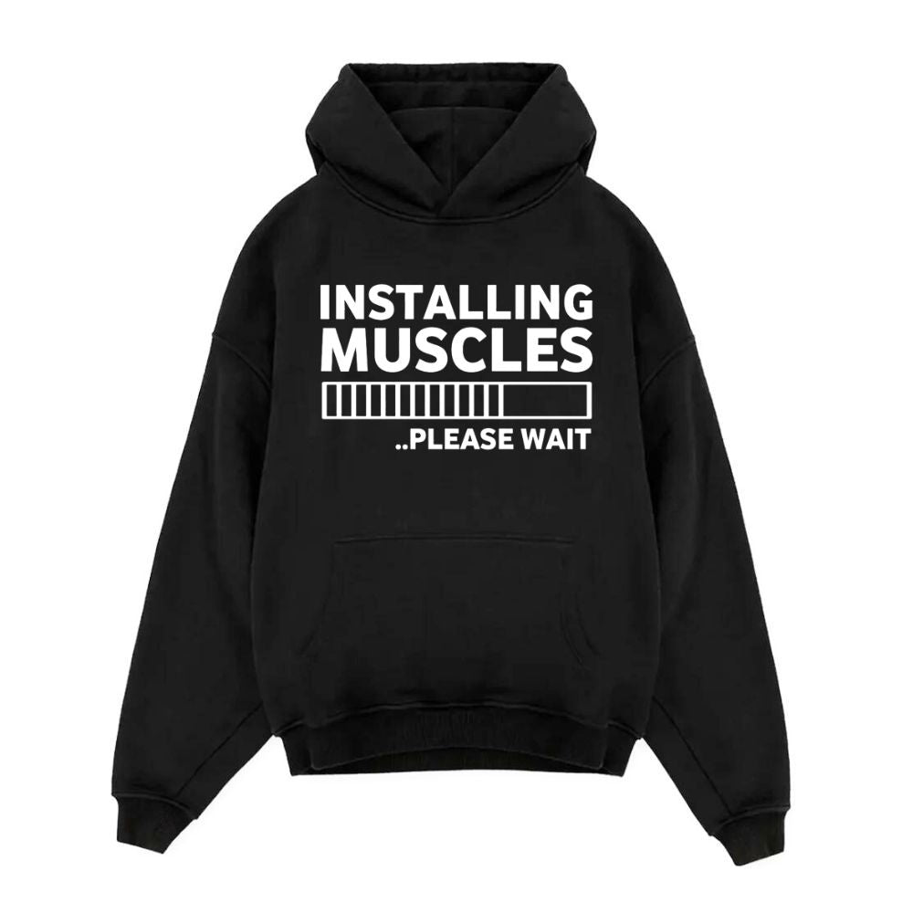 Installing Muscles Oversize Hoodie