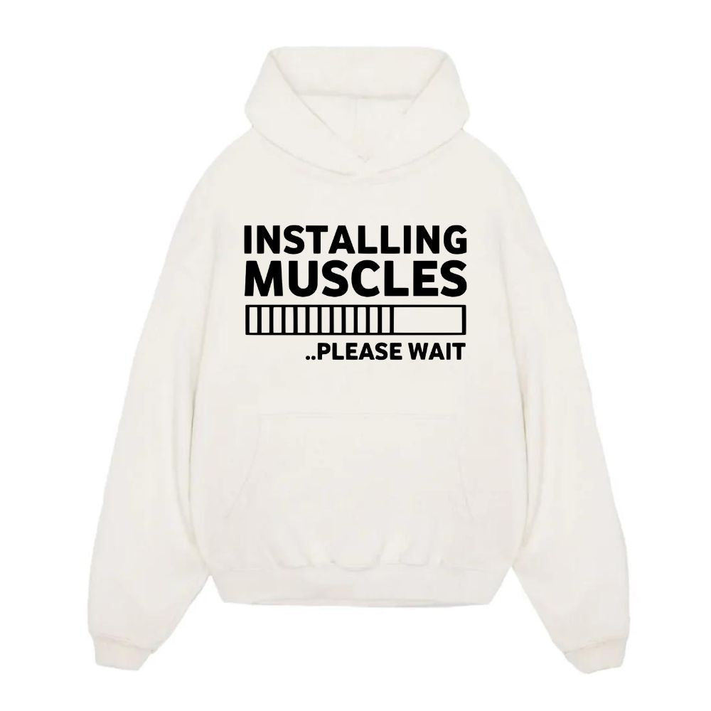 Installing Muscles Oversize Hoodie