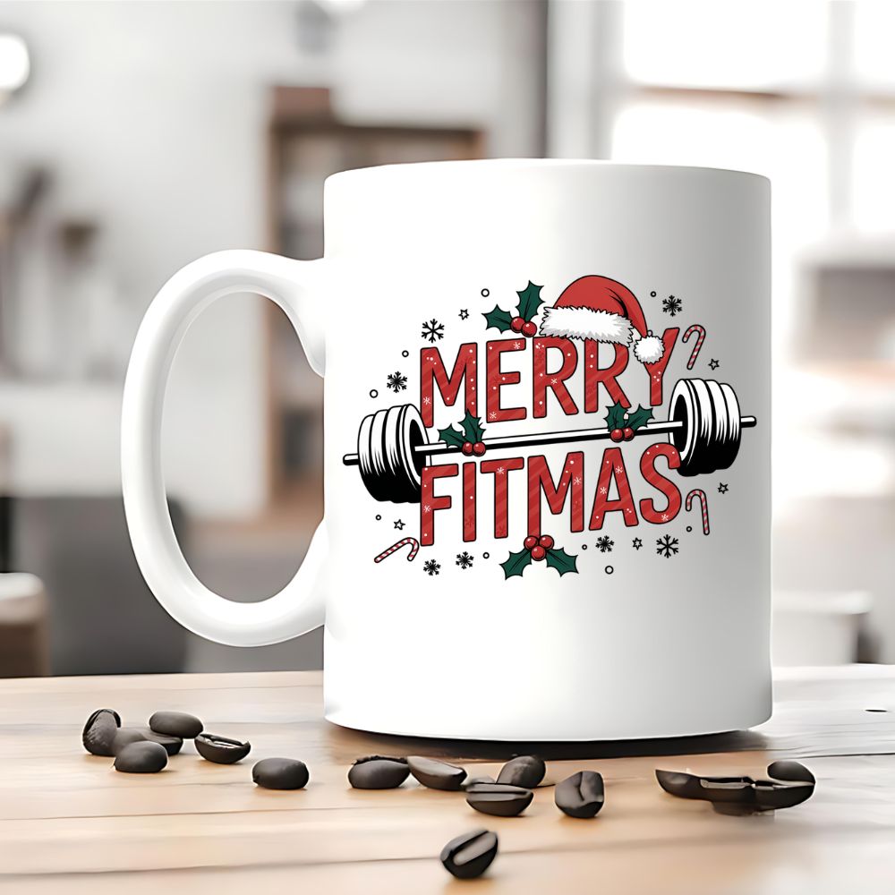 Merry Fitmas Tasse