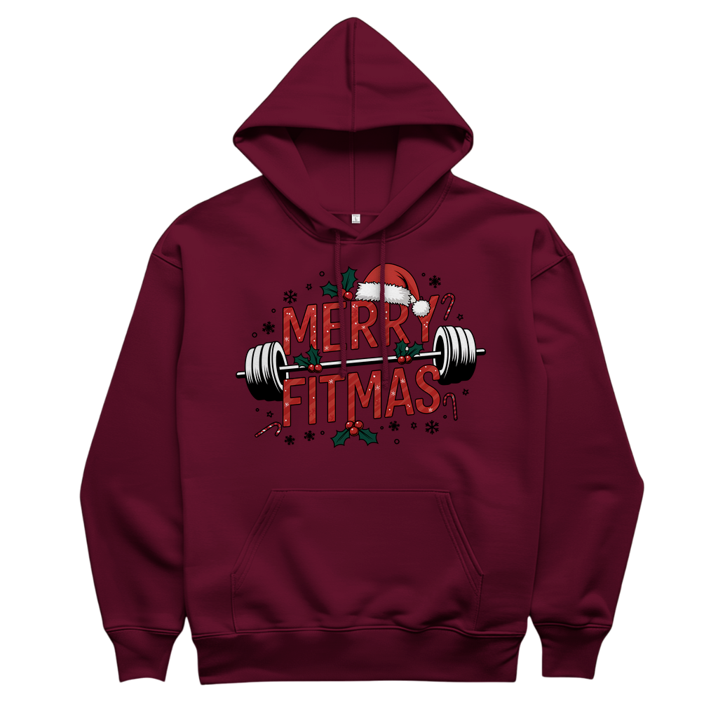 Merry Fitmas Herren Hoodie