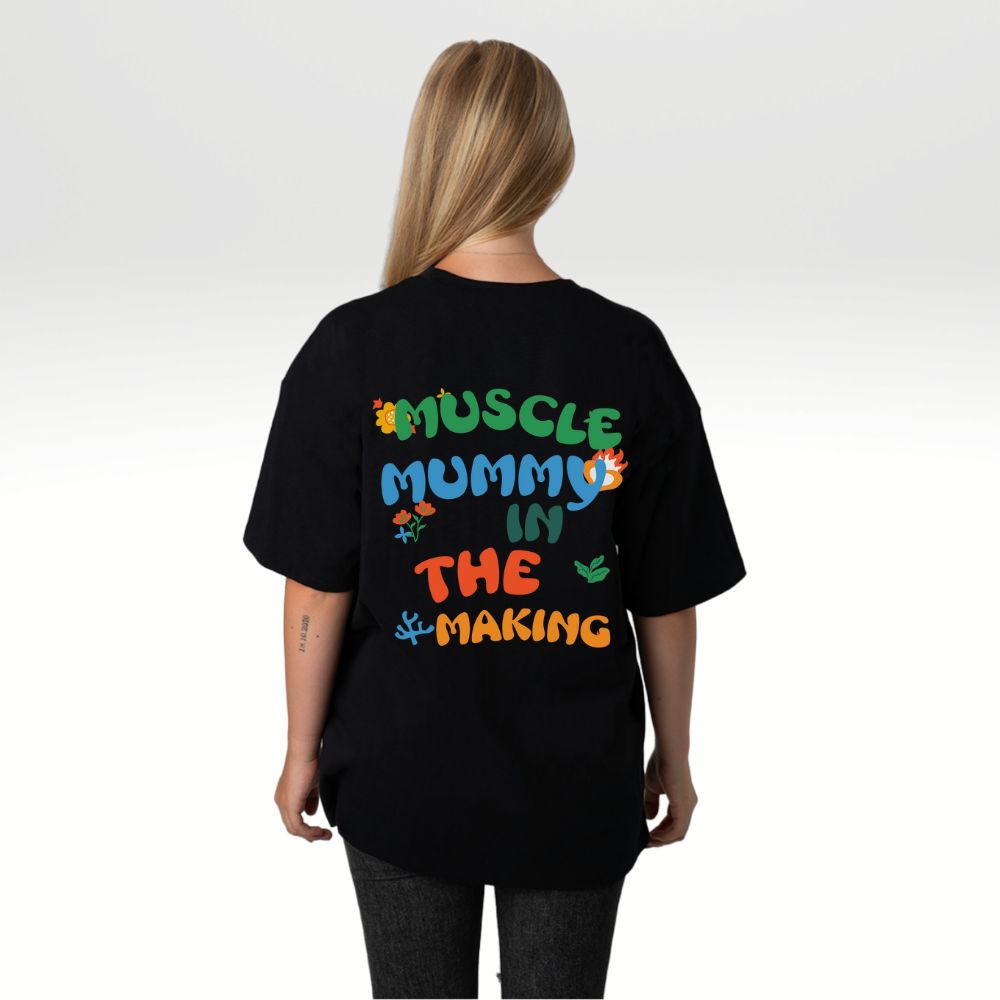 MUSCLE MUMMY OVERSIZE SHIRT (BACKPRINT)