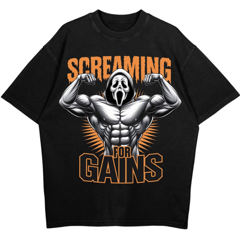 Screaming For Gains Oversize Shirt