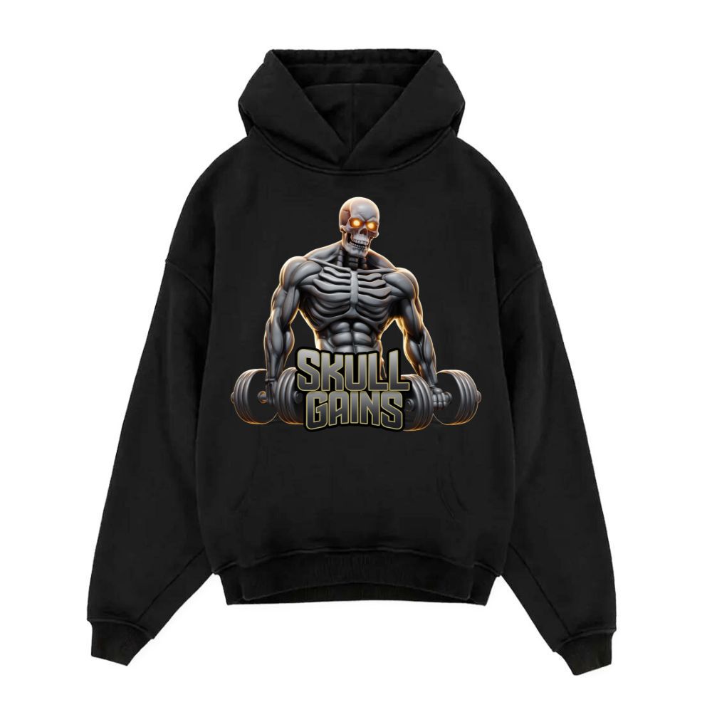 SKULL GAINS OVERSIZE HOODIE