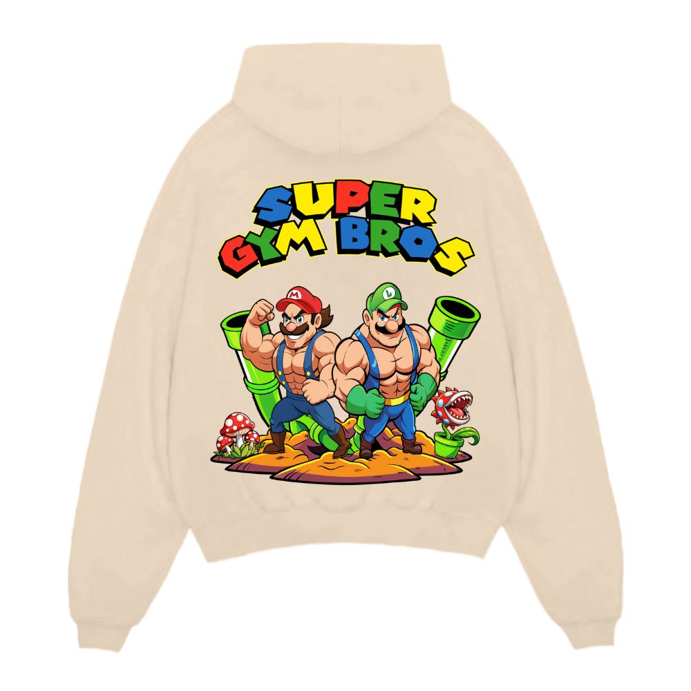 SUPER GYM BROS OVERSIZE HOODIE