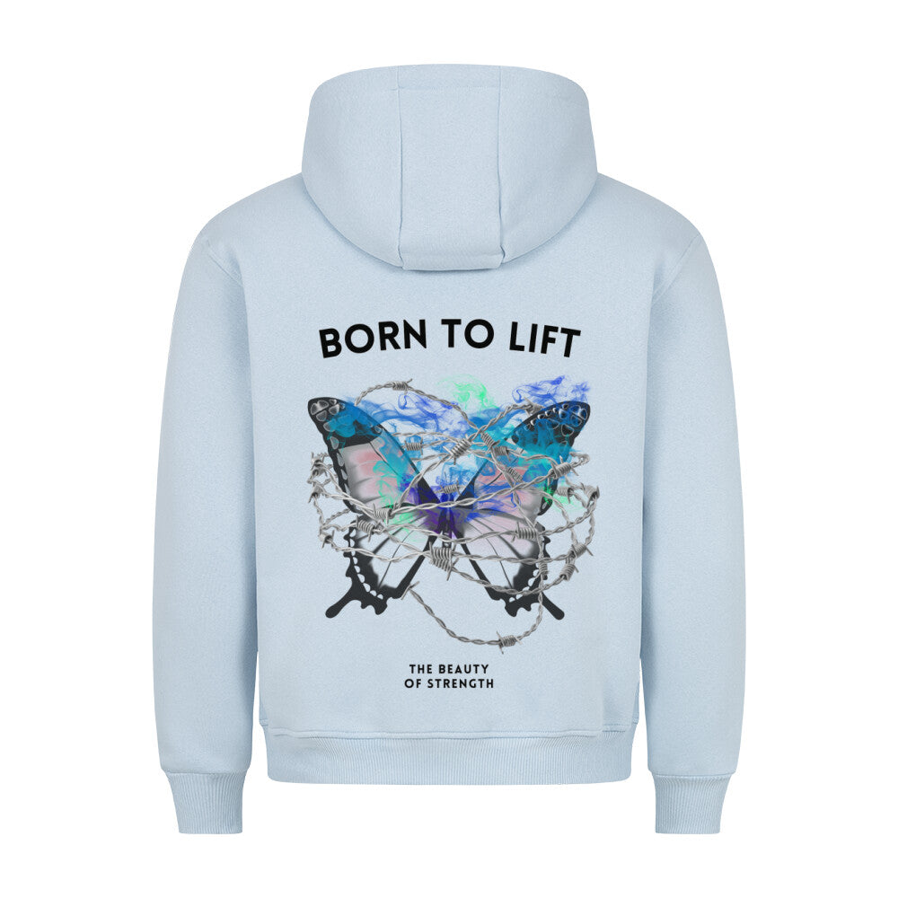 Born To Lift Premium Hoodie Babyblau