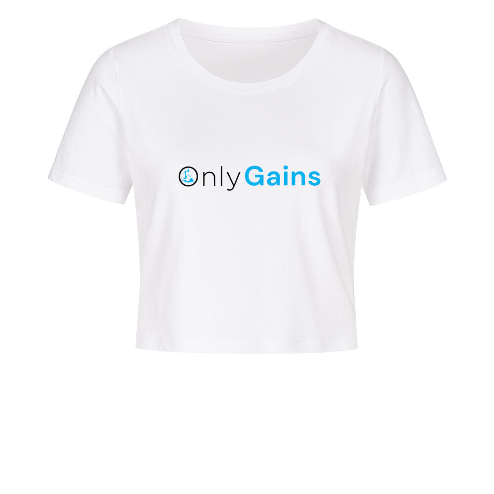 Only Gains Cropped Tee Weiß